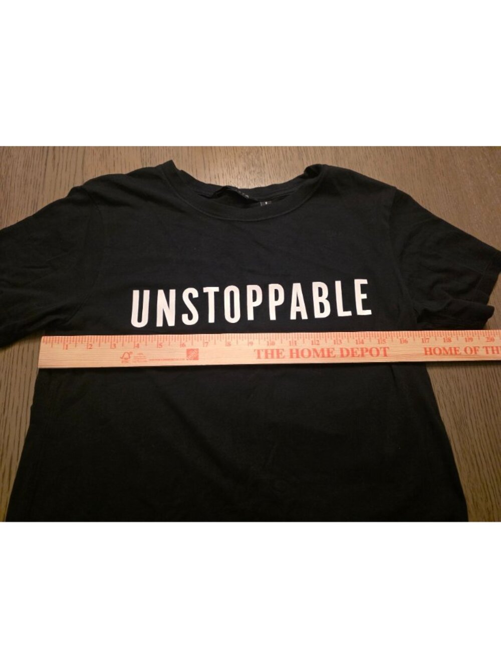 Athleta Black Modal Blend Unstoppable Graphic T Shirt size S EUC - Picture 4 of 7